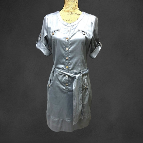 Ruscoe Metallic Silver Dress #112 - Picture 3 of 16